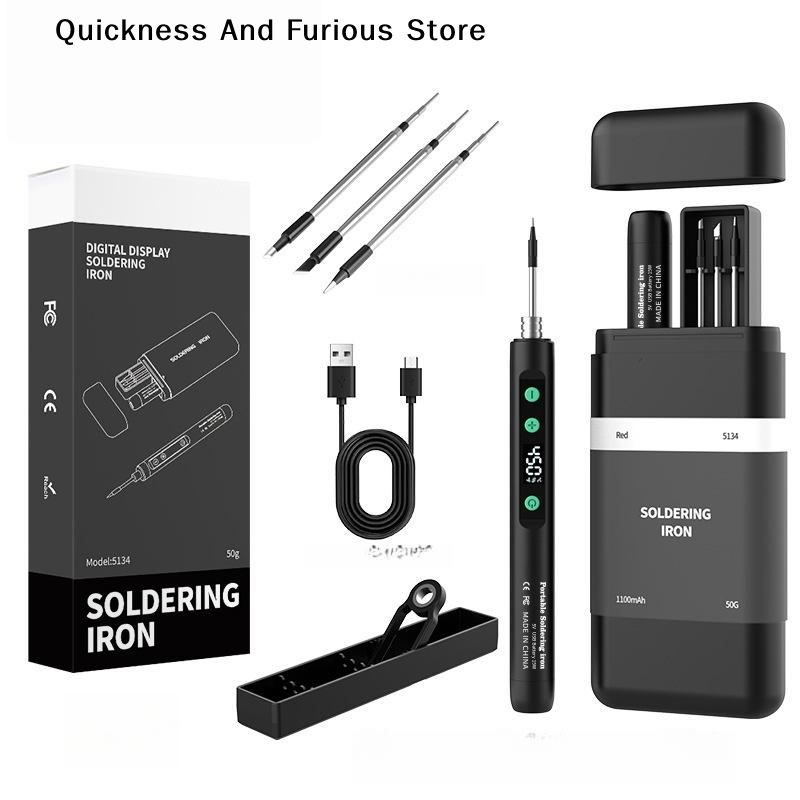 Electronics Repair Kit With Soldering Iron - 【TO】Bezprzewodowa lutownica z inteligentną kontrolą temperatury,