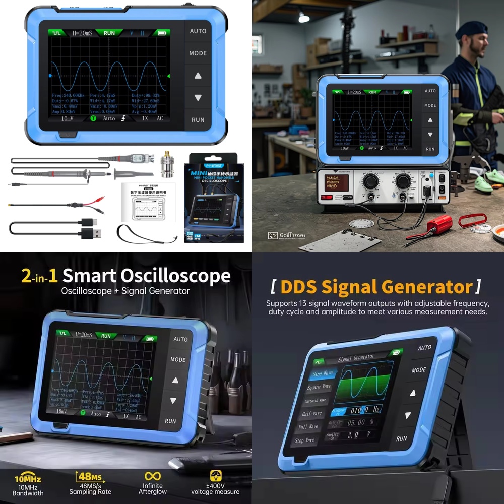 Electronics Repairing - Oscyloskop cyfrowy przenośny 2 w 1