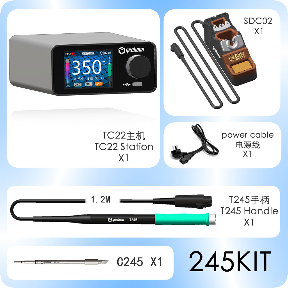 Zestaw stacji lutowniczej GEEB – Electronics Repair Kit With Soldering Iron recenzja i cena