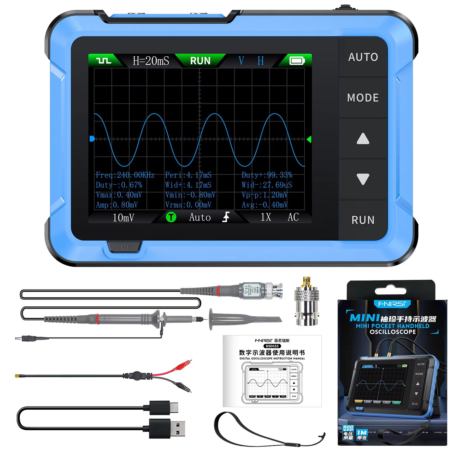 Oscyloskop cyfrowy przenośny 2 – Electronics Repairing recenzja i cena